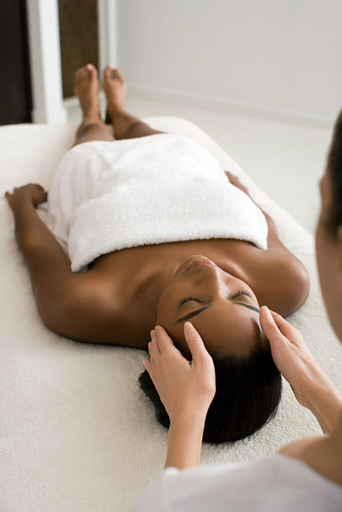 Massage therapy session at The Yoga Spa in Edmond Oklahoma